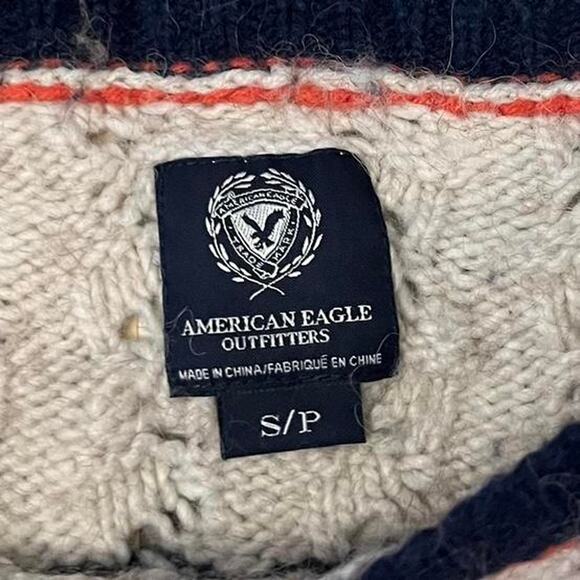 American Eagle Y2k Knit Crochet Sweater - Picture 5 of 7